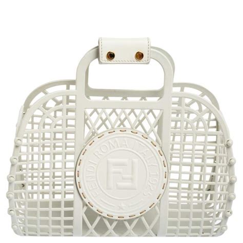 fendi white plastic bag|the real fendi bag.